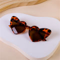 Fashion Heart Shap Cute Kids Sunglasses Big Frame Glitter Pink Summer Sun Shades Glasses Outdoor Eyeglasses UV400 Trend Eyewear. 
