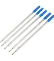 5 Pcs Ballpoint Pen Refills Ink Medium Blue/Black Ball Refill For Element Pen Stainless Steel Tip. 