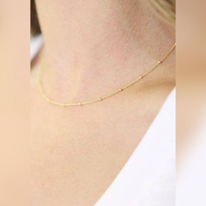 Elegant Gold Plated Indian Ball Chain For Women Fashion Jewellery