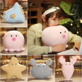 Cute sunfish doll plush pillow doll crab octopus starfish lobster pillow sofa pillow toy. 