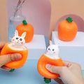 01 PC Popup Squishy Squeeze Toy Carrot Shape Rabbit in Carrot Stress Relief for Kids & Adult Tricky Funny Novelty Toy. 
