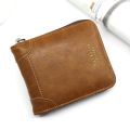 Zipper Leather Wallet Filed Design Big Capacity For Men Pocket Bag Card Holders Cash Carrier Cuero Carteira Masculina Type. 