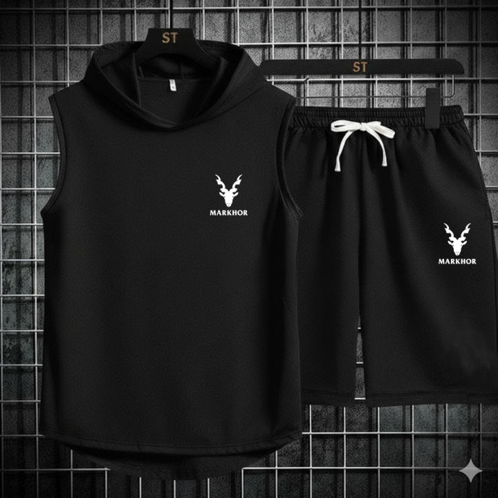 5%20%C3%9A%20Black%20Vinyl%20Dumble%20Printed%20Gym%20Summer%20Hooded%20Sleeveless%20Tracksuit%20for%20Mens%20(Hooded%20Tshirt%20+%20Trouser%20)%20-%20Image%207