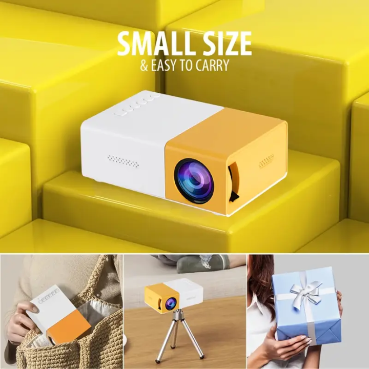 YG300/YG600/S1/T200 mini projector plug-in mobile phone projector portable home, dormitory, outdoor theater can be connected to computer U disk