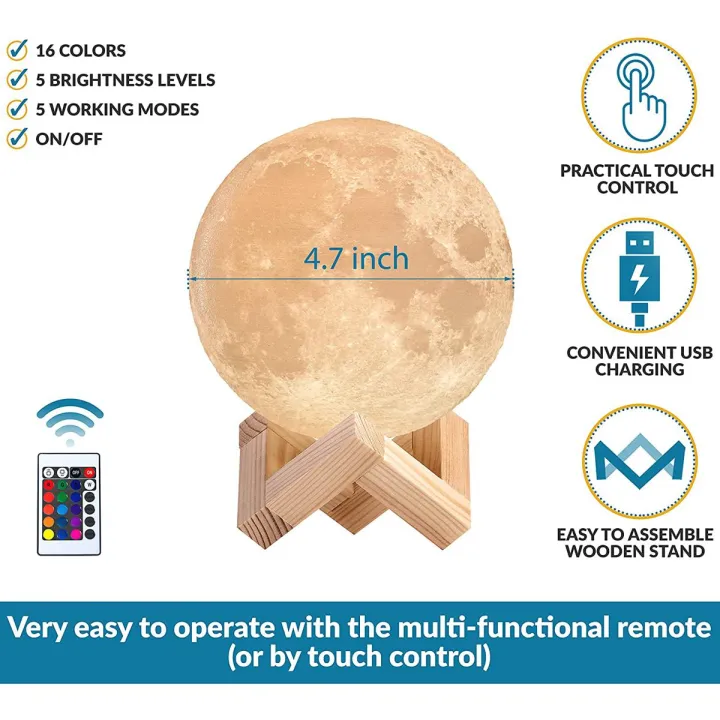 3D%20Moon%20Lamp%20by%20Mind-glowing%20-%20Cool%20Night%20Light%20(4.7%20inch),%2016%20Dimmable%20LED%20Colors,%20Wooden%20Stand,%20Remote%20&%20Touch%20Control%20-%20Unique%20Birthday%20Gift%20Baby%20Nursery%20Decor%20-%20Image%202