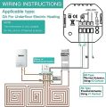 MoesGo Smart Thermostat for Gas Water Boilers Heating 2.4GHz WiFi Temperature Controller, Netural Wire Required, Remote Control and Voice Control by Smart Life/Tuya App, Alexa, Google Home (White). 