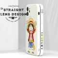 Jizetin for Samsung Galaxy S20 FE Case Anime One-Piece Monkey D. Luffy Anime Side Design Phone Case Square Edge Pattern Liquid Silicone Cases Full Cover Camera Shockproof Protective Case. 
