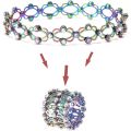 Diamond inlay Magic Expandable Ring Creative Adjustable Deformable Magic Copper Bracelet Expanding To Bangle 2-in-1 Telescopic Ring. 