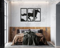 3 Piece Horse Wooden Wall Decor-Horse Wood Art For Home Offices And Gifts,Horse runing panels Wall Decoration,3 Panels Horse Wooden Wall/Decoration Art. 