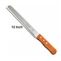 Cake Cutting Knife Steel With Wood Handle 12 Inch. 