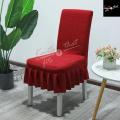Frill Chair Covers -  Pack of 4 -  Dining Chair Covers- For Arm Less Chairs. 