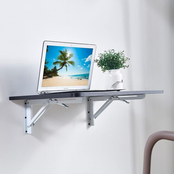 Wall%20Mounted%20Folding%20Laptop%20Table%20Floating%20for%20Bedroom%20Kitchen%20Space%20Saving,%20Foldable%20Wooden%20Modern%20Computer%20Desk%20Workstation%20Small%20Desk%20Foldable%20with%20Metal%20Support%20(Black)%20-%20Image%203