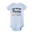 Happy Birthday Daddy Baby Romper Dad Party Boys Girls Outfit Bodysuit Infant Summer Toddler Newborn Baby Clothes Fathers Gifts. 