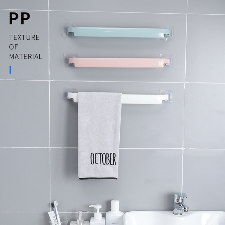 Towel%20Household%20Facks%20And%20Kitchen%20Towel%20Plastic%20Wall%20Mounted%20Home%20Bathroom%20Frame%20Adhesive%20Simple%20Bathroom%20Dispenser%20Hanging%20Towel%20Rack%20Kitchen%20-%20Image%203