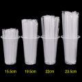 Disposable plastic straw mung bean smoothie drink juice lengthened milk tea cup medium and thick independent packaging straw. 