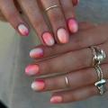 24pcs Short Barbie Pink Nails Pink Glitter False Nails Art Full Coverage Removable Waterproof Artificial Press on Nail. 