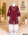 Bin Najeeb Kids Embroidered 2 Piece Suit Embroidered Kurti & Trouser. 