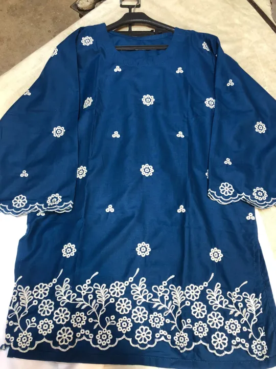 2%20Pcs%20Teal%20Embroidered%20Lawn%20Suit%20For%20Women%20Soft%20Fabric%20Blue%20Casual%20Wear%20Summer%20High%20Quality%20Modern%20Look%20-%20Image%205