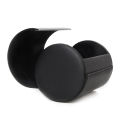 Black Necktie Neck Tie Storage Case Travel Gift Box Cylinder Shape. 