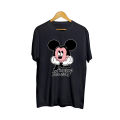 Mickey Mouse Printed Cotton Half Sleeves T Shirt For Women. 