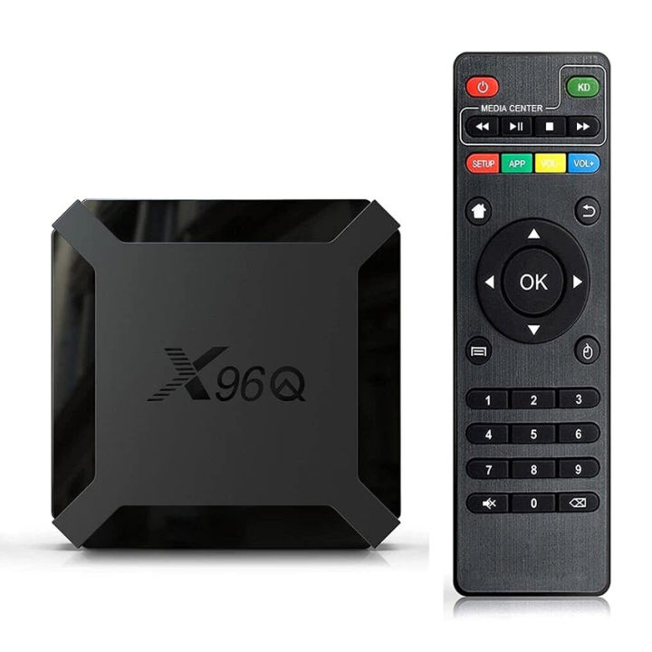 Smart Android TV Box X96Q with 4GB RAM, 64GB Storage, Android 11, and 4K Support
