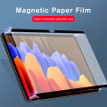 Relaxtoo For Samsung Galaxy Tab S7 Plus Tab S7 FE Tab S8 Plus 12.4Inch Magnetic Similar Paper Matte Screen Protector For Samsung Galaxy TabS7Plus TabS7FE TabS8Plus 12.4" Writing Painting Paper Like Film Non-Glass Frosted Protective Film. 