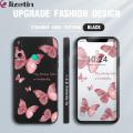 Jizetin for Huawei Y7P Back Cover Butterfly Flying Side Design Cases Soft Liquid Silicone Mobile Phone Case. 