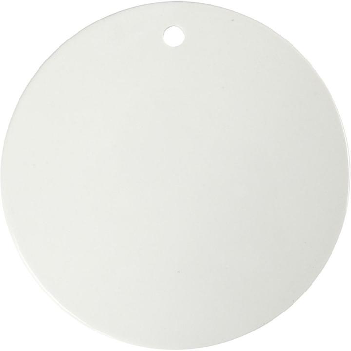 Creative Terracotta Glazed Round Ceramic Painting Plates 10 Pieces Full Box (Product of Denmark)