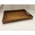 Wooden Serving Tray Breakfast Tray. 