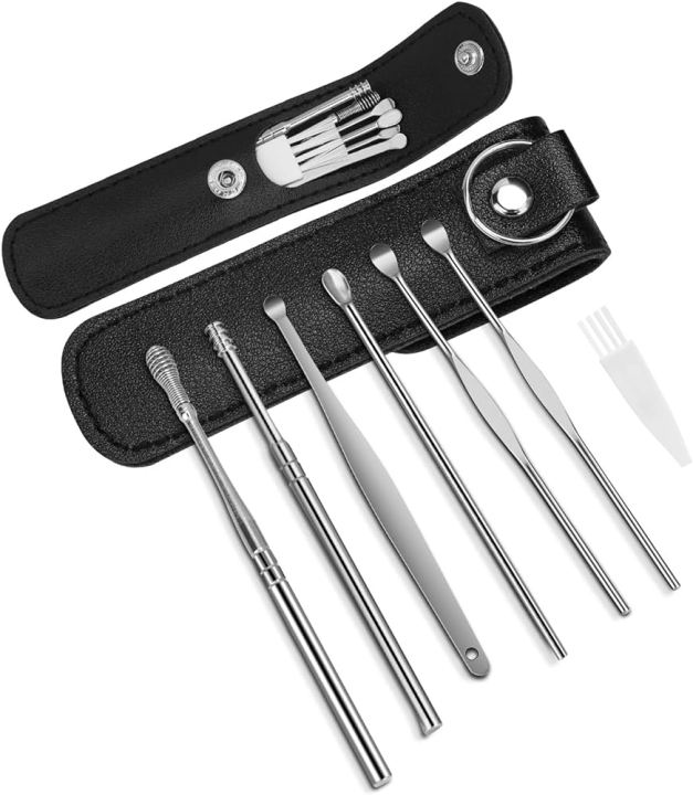 6%20Pcs%20Ear%20Wax%20Cleaning%20Kit,%20Ear%20Pick%20Set,Spring%20Earwax%20Cleaner%20Tool,%20Reusable%20Ear%20Cleaner%20for%20Children%20and%20Adult%20Multifunction%20Portable%20Personal,%20Stainless%20Steel%20Tool%20with%20Portable%20Fashion%20Leather%20Bag-%20Yellow%20-%20Image%202