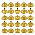 25Pcs Gold Mini Hand Held Flag Stand Base Table Flag Base Bar Restaurant Party Conferences Desktop Display Decoration. 