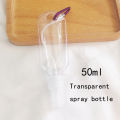 Portable Hand Sanitizer Spray Bottle 30ML/50ML Empty Bottle Carabiner Key Ring Hook Clear Transparent Plastic Flip cap bottle For Travel. 