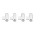 3 Way Pipe Fittings PVC Elbow Connector Multifunctional for Furniture Installation for Tent Connection. 