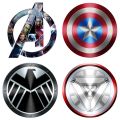 Anime Marvel Car Window Sticker Toys Figure Car Rear Iron Man Stickers Decor Laptop Luggage Decal Car Stickers Captain America. 