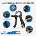 Automatic Counting And Non Counting  Hand Gripper Adjustable ResistanAdjustable Hand Grip Power Exerciser Forearm Wrist Strengthener Gripper R-Shape Adjustable 5-60kg  Adjustable hand grip power exerciser forearm wrist strengthener gripper, R Shape. 