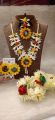 Letast Jewellery Collection Artificial Flower Hand made Party Wear Set Gud Looking Set Best Quality Meterial Wash Abile Set For Beautyfull Girls. Artical 35675. 