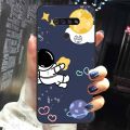 For LG K51 K51S Astronaut Cartoon Case Phone Cover Silicone Soft TPU Back Cover For LG K51 LGK51 Case Bumper For LG K 51 S Capas. 