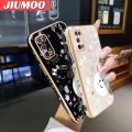 JIUMOO For Realme 7 5G Realme V5 5G Case Fashion Cartoon Rabbit Side Phone Case Edge Pattern Silicone Luxury Plating Casing Full Back Cover Camera Protection Cases Shockproof Softcase. 