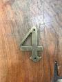 HOUSE NUMBERS / DIGITS FOR HOUSE ADDRESS BRASS DECORATIVE. 
