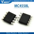 10pcs MC4558L SOP8 MC4558 SOP 4558 SOP-8 Operational Amplifier new original. 