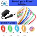 1 Meter Neon Light Rope Light LED Fixable Neon Light Strip Light Decoration Li With Adapter In Pakistan. 