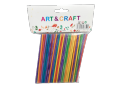 Wooden Sticks for Craft Colorful Length 4 inches Thickness 2.5mm 50 Pieces. 