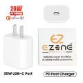 EZone 20W USB C Fast Charger Power Adapter Compatible with iPhone 8 to 14 Pro Max iPad and USB C Devices. 