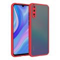 For Huawei Y9s - High Quality Matte PC Back Soft TPU Frame Shockproof Color Button with Camera Protection Lens Protection Camera Protective Back Cover Case For Huawei Y9s. 