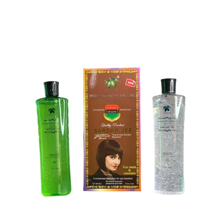 Sardar Jee Black Hair Color Gel 500Ml Easy Daying Hair Permanent Black Dye Cover White Gray Hair