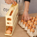 4 Layers Automatic Rolling Egg Holder Rack Kitchen Refrigerator Egg Dispenser Fridge Egg Storage Box Kitchen Storage Container 1Pcs. 