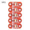 50 Pcs LilyPad LED Module White Wearable Surface-Mounted DIY Kit for Arduino 3~5V. 