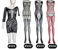 Full Body Ladies Body Stockings for Women Stretchable in Free Size Black Stockings. 