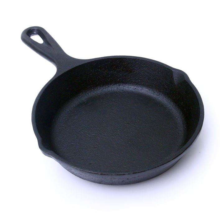 cast iron Skillet 6.25 Inch 16 CM, Krucible Kitchen, Non Stick Frying Pan, small frying pan, Fry Pan,