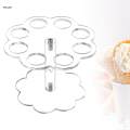 Ice Cream Cone Holder Pastry Rack Diameter 3cm Flower Shape Roll Stand Rack Home Events. 